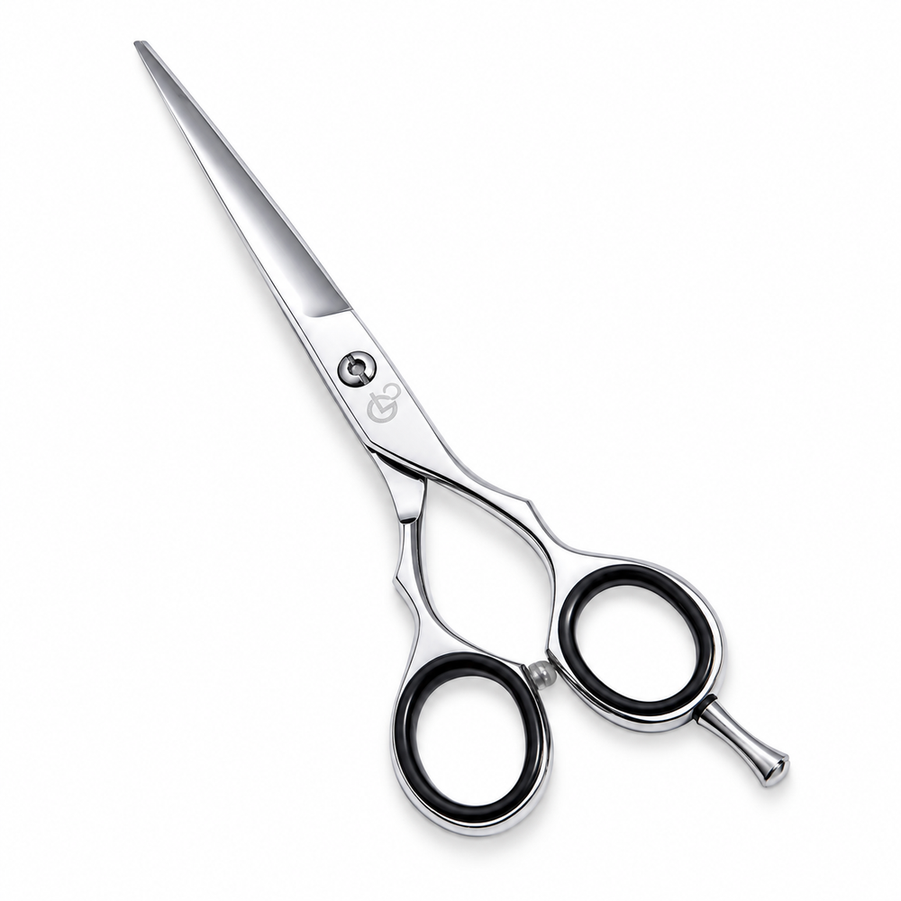 GIS-0079-BR Barber Hair Cutting Scissors, 6 Inch — Polished Finish