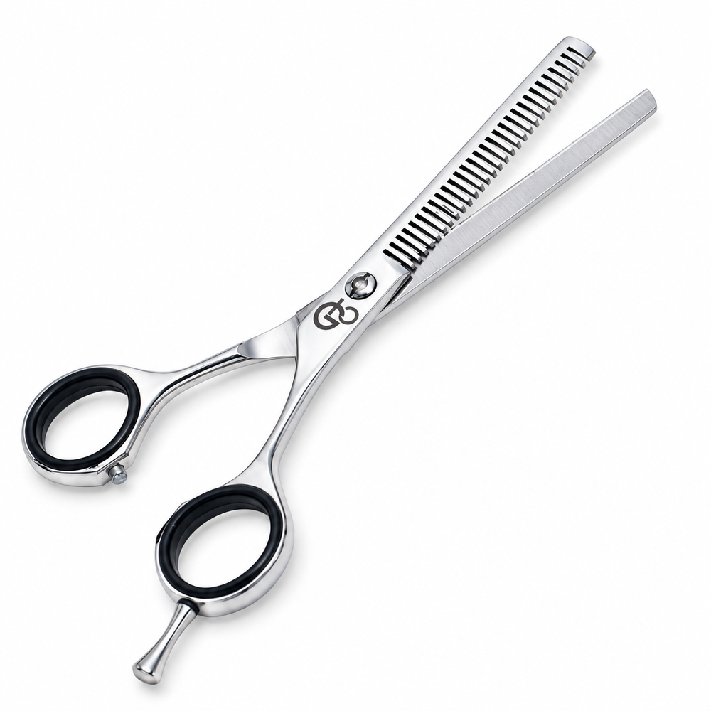 GIS-0077 Barber Thinning Scissors, 5.5 Inch — Polished Finish