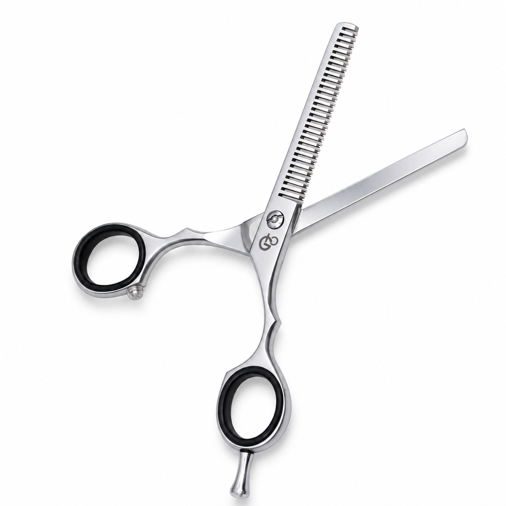 GIS-0068Th-A Barber Thinning Scissors, 5.5 Inch — Polished Finish