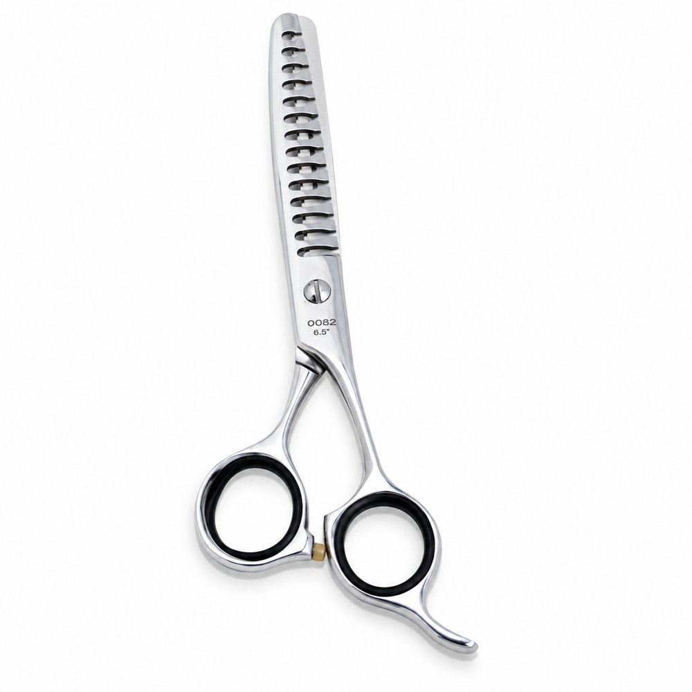 GIS-0082 Barber Thinning Scissors, 6.5 Inch — Polished Finish