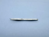 Professional Tweezers Slant Tip - Etched Tip Brow and Eyebrow Tool for Men and Women - Precision Tweezers for Fine Hair, Chin, Lash Extensions - Stainless Steel Handmade Beauty Tool