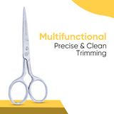 4 Inch Multifunctional Straight Scissors With An Extra Fine Blade And Wide Handle