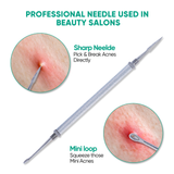 Professional Stainless Steel Acne Removal Needle, Whitehead & Blackhead Remover Tool, Pimples Comedone Extractor Removal Tool