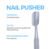 Double Function Spoon Round Head Nail Pusher For Best Nail Grooming