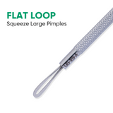 Blackhead Extractor Loop, Whitehead Extractor, Nose Blackhead Remover Tool, Pore Extractor, Black Head Remover for Face