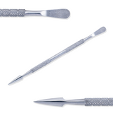 Double Function Spoon Nail Pusher with Arrow Blade Head For Best Nail Grooming