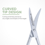 4.5 Inch Multifunctional Curved Tips Design Scissors With Wide Handle