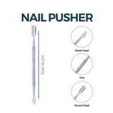 Double Function Spoon Nail Pusher Blade Head For Best Nail Grooming
