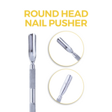 Double Function Spoon Round Head Nail Pusher For Best Nail Grooming