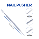 Dual-Ended Tool for Nails - Professional Stainless Steel for Manicure and Pedicure