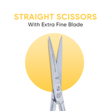 4 Inch Multifunctional Straight Scissors With An Extra Fine Blade And Wide Handle