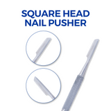 Dual-Ended Tool for Nails - Professional Stainless Steel for Manicure and Pedicure