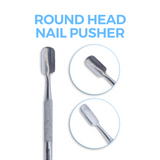 Double Function Spoon Round Head Nail Pusher For Best Nail Grooming