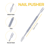 Double Function Spoon Nail Pusher for Best Nail Grooming
