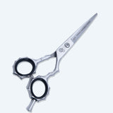 5.5 Inch Barber Shear Scissors with Screw Adjuster, Rubber Silencer