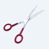 6.5 Inch German Stainless Steel Barber Scissor with Screw Adjuster in Dull Polish