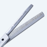 6.5 Inch Sharp Barber Shear Scissors with Flat Screw Adjuster, Rubber Silencer & Comfortable Grip Ring