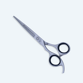 Left Hand 6.5 Inch Sharp Barber Shear Scissors with Flat Screw Adjuster, Rubber Silencer