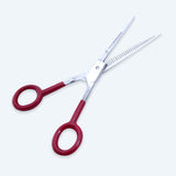 6.5 Inch German Stainless Steel Barber Scissor with Screw Adjuster in Dull Polish