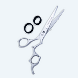 6 Inch Sharp Convex Edge Blade Barber Shear Scissors with Screw Adjuster & Finger Rest