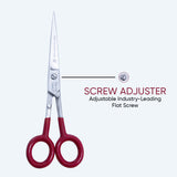 6.5 Inch Premium Quality Hairdressing German Stainless Steel Shiny SuperCut Barber Scissor with Flat Screw Adjuster
