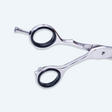 6.5 Inch Barber Scissors with Flat Screw Adjuster, Rubber Silencer & Finger Rest