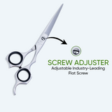 7 Inch Sharp Blade Barber Shear Scissors with Screw Adjuster & Finger Rest