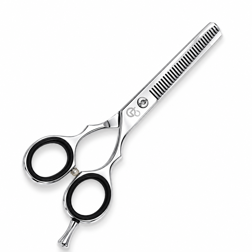 GIS-0079TH-A Barber Thinning Scissors, 5.5 Inch — Polished Finish