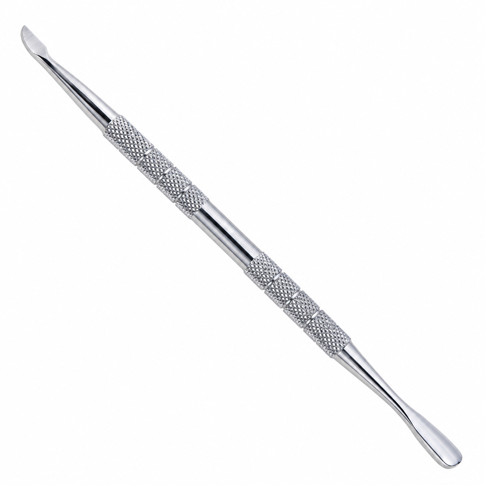 GIS-190D Premium Quality Double-Ended Nail Pusher — Spoon Cuticle Tool