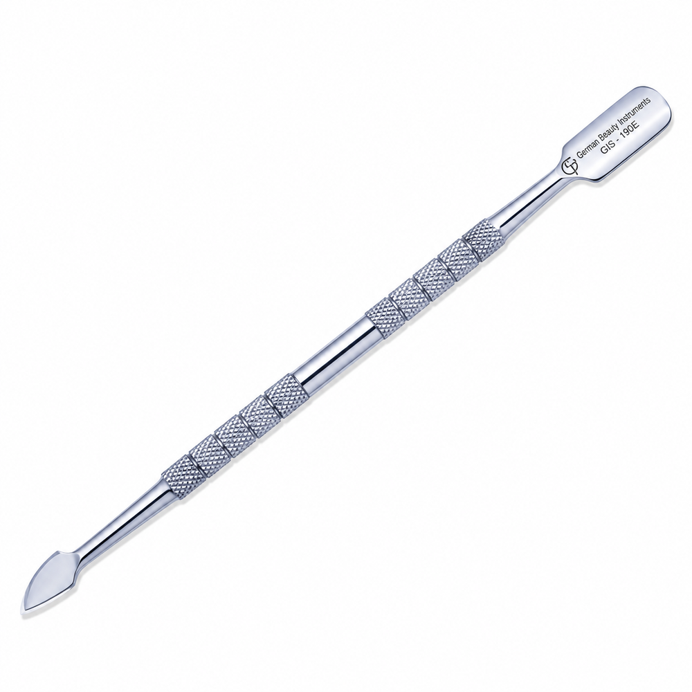 GIS-190E Premium Quality Nail Pusher — Blade Head & Spoon Cuticle Tool