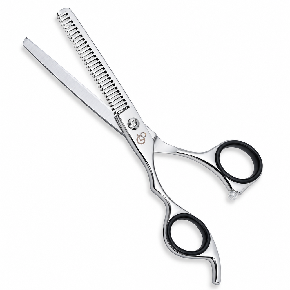 GIS-250TH-A Left-Hand Thinning Scissors, 6 Inch — 30 Teeth & Polished Finish