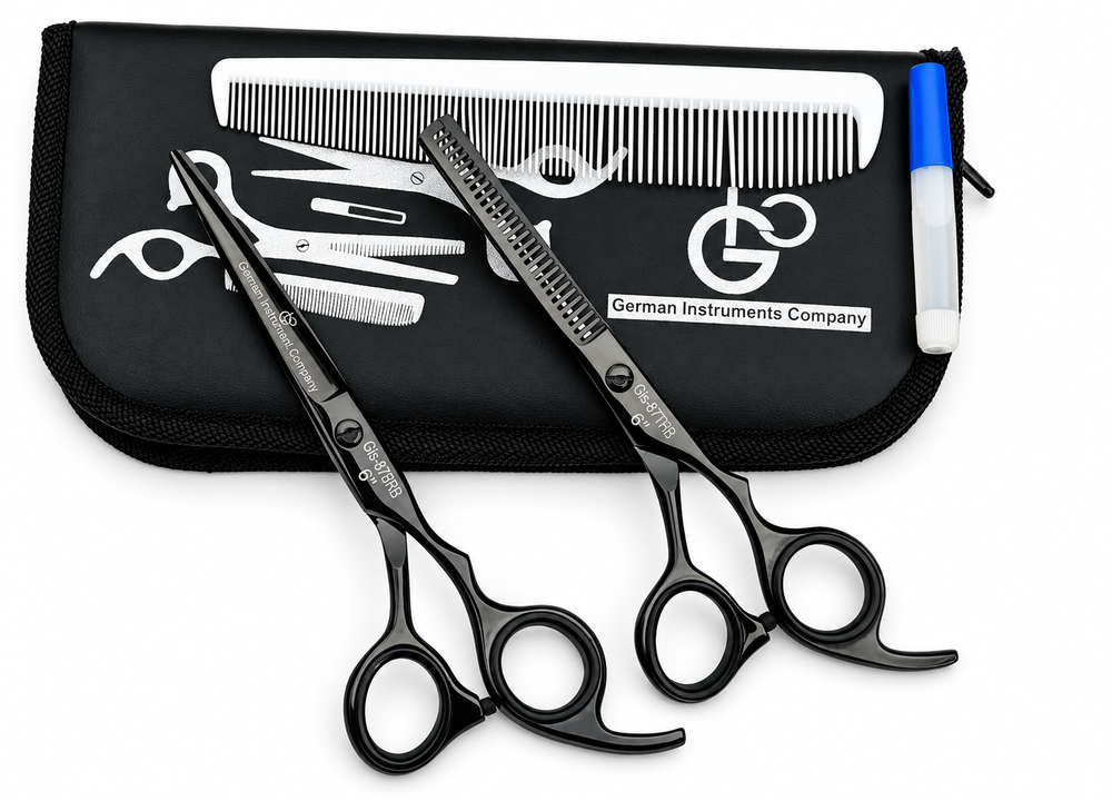 GIS-87 Professional Hair Cutting & Thinning Scissors Set, 6 Inch