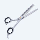 5.5 Inch Sharp Blade Barber Thinning Shears with Justable Nutt, Rubber Silencer & Finger Rest