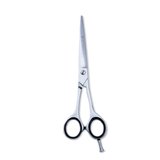 7 Inch Sharp Bevelled Blade Barber Shears Scissors made with Humanized Design & Rubber Silencer