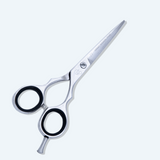 5.5 Inch Barber Shear Scissors with Screw Adjuster, Rubber Silencer & Comfortable Grip Ring