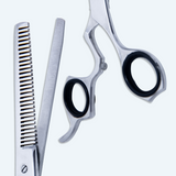 6.5 Inch Sharp Blade Barber Thinning Shear With Screw Adjuster, Rubber Silencer