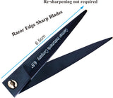 Professional Hair Scissors 6.5 Inch with Rozer Edge Sharp Blades, 440C Steel Hair Cutting Scissors with Elegant Sheath, Adjustable Screw