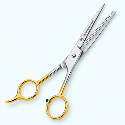 6.5 Inch Barber Thinning Scissors — German Stainless Steel, Flat Screw Adjuster & Finger Rest — image 4