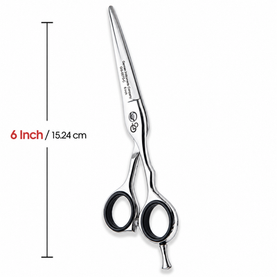 GIS-0070C Barber Hair Cutting Scissors, 6 Inch — Polished Finish — image 2