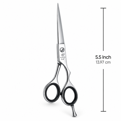 GIS-0070A Barber Hair Cutting Scissors, 5.5 Inch — Polished Finish — image 2