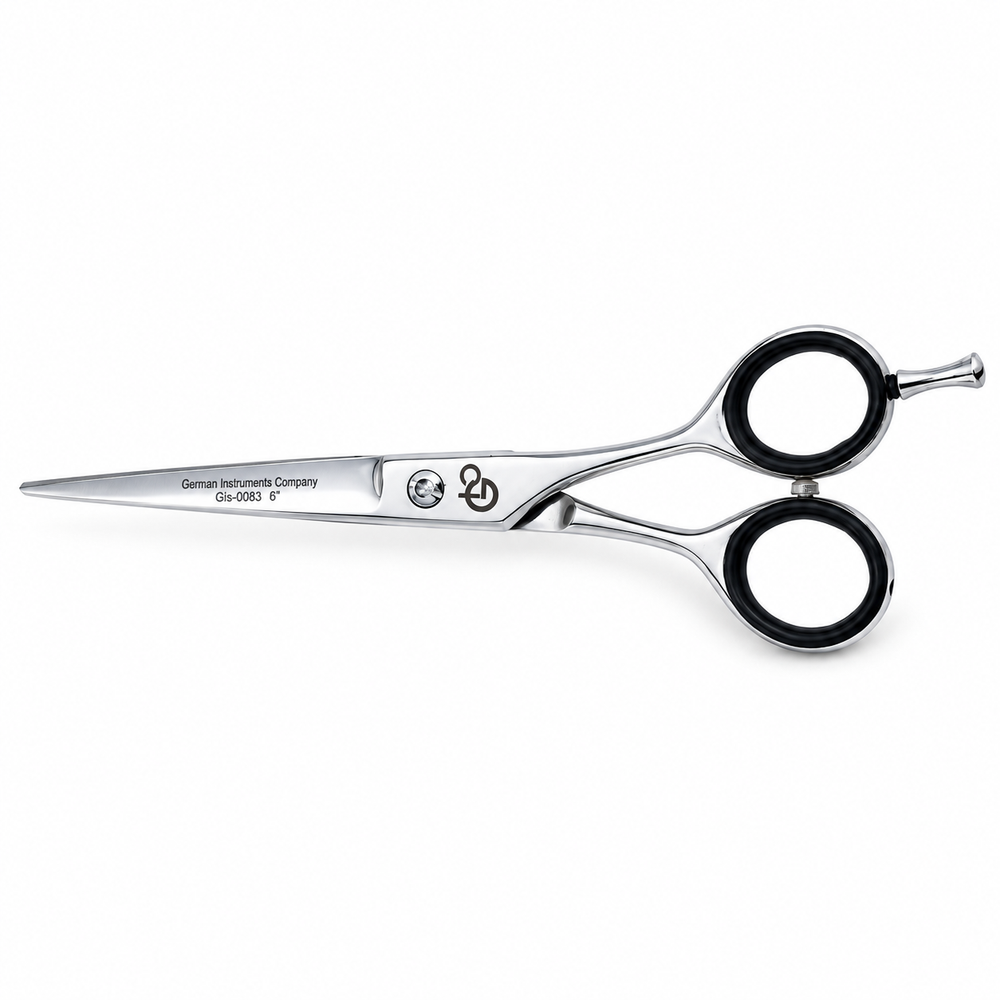 GIS-0083 Barber Hair Cutting Scissors, 6 Inch — Polished Finish