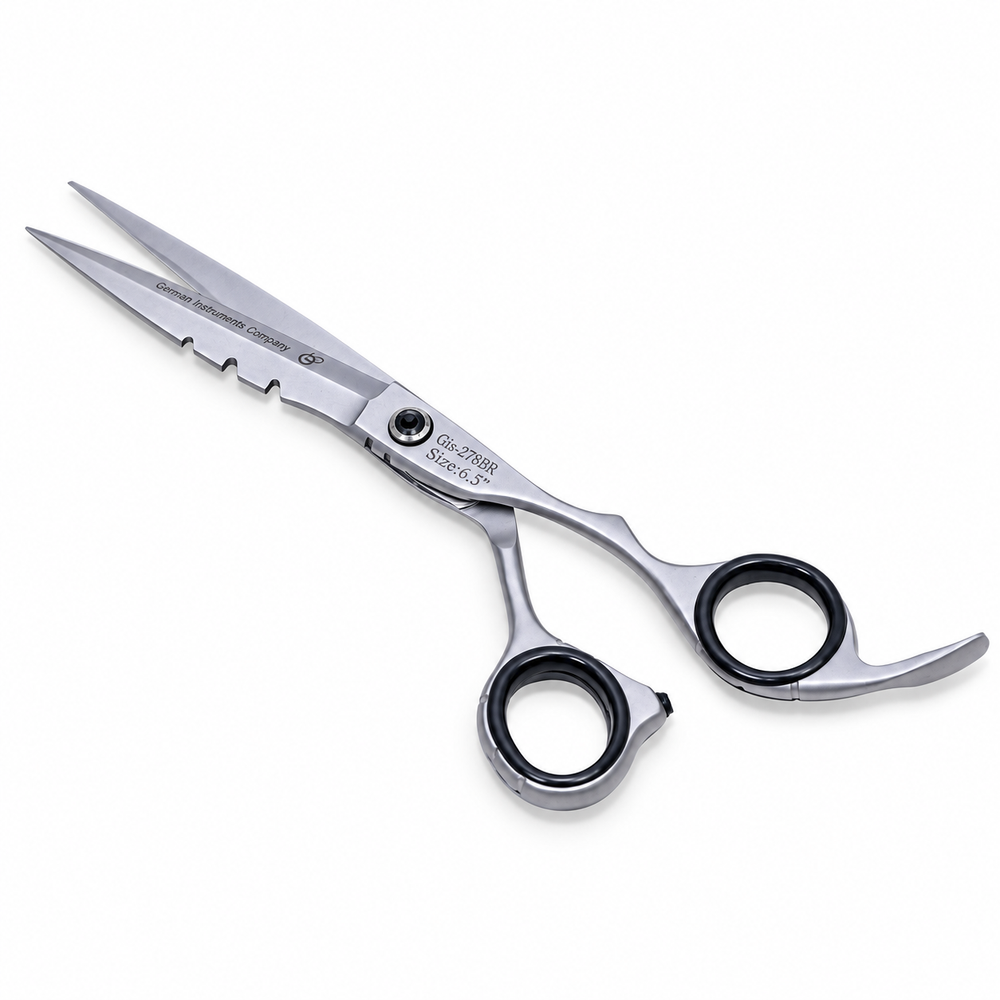 GIS-278BR Barber Hair Cutting Scissors, 6.5 Inch — Water Sand Finish