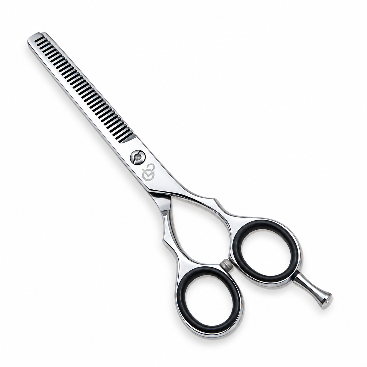 GIS-0079TH-B Barber Thinning Scissors, 6 Inch — Polished Finish