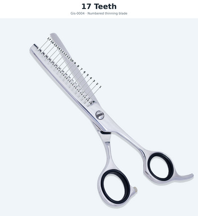 GIS-0004 Barber Thinning Scissors, 5.5 Inch — Polished Finish — image 4