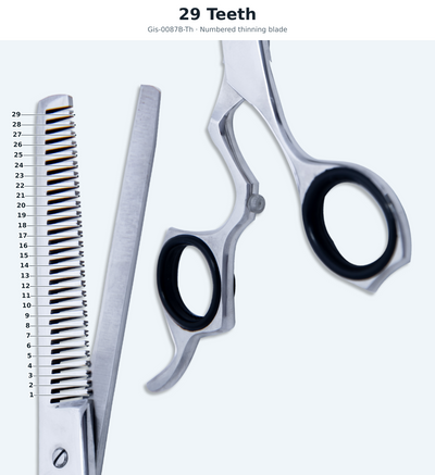GIS-0087B-Th Barber Thinning Scissors, 6.5 Inch — Polished Finish — image 4