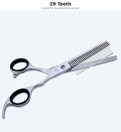 GIS-0087Th Barber Thinning Scissors, 6 Inch — Polished Finish — image 4