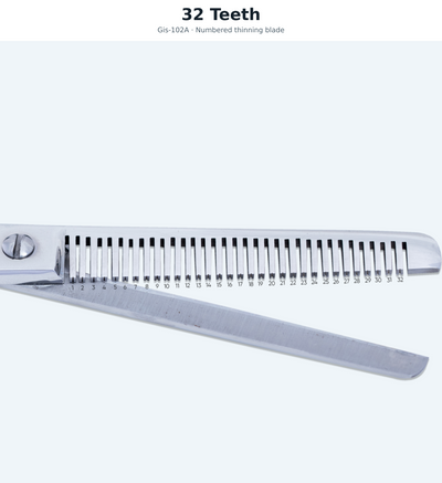 GIS-102A Barber Thinning Scissors, 6.5 Inch — Polished Finish — image 4