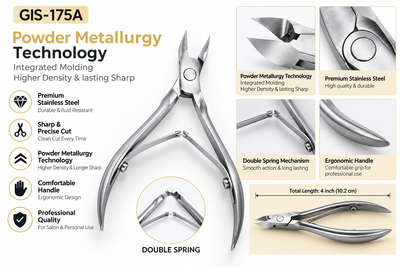 Professional Double-Spring Cuticle Nipper – GIS175A — image 4