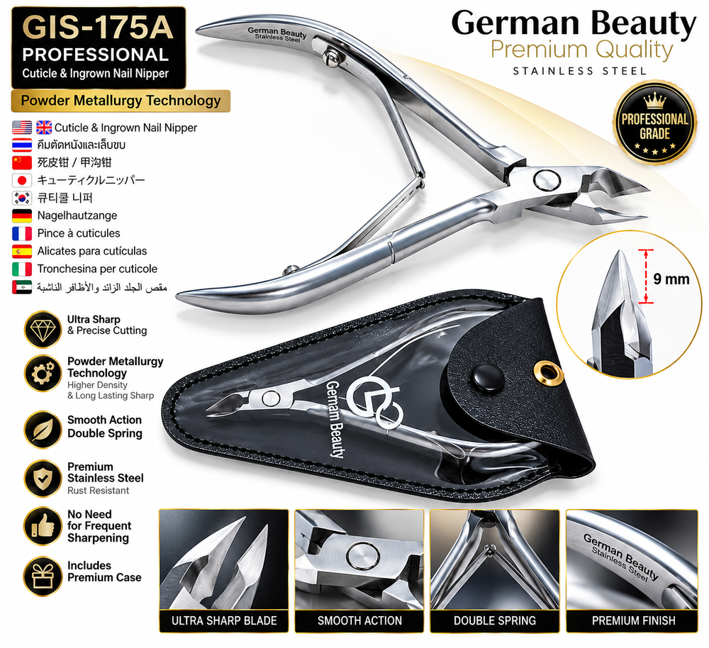 Professional Double-Spring Cuticle Nipper – GIS175A