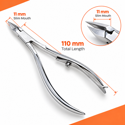 GIS-175C Professional 11mm Cuticle Nipper — Polished Finish — image 5